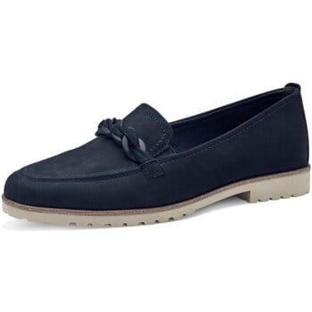 Tamaris Instappers blauw Leer - Maat 37