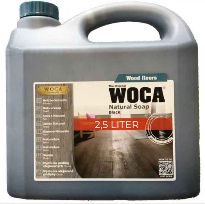 WOCA Natuurzeep ZWART - 3 liter