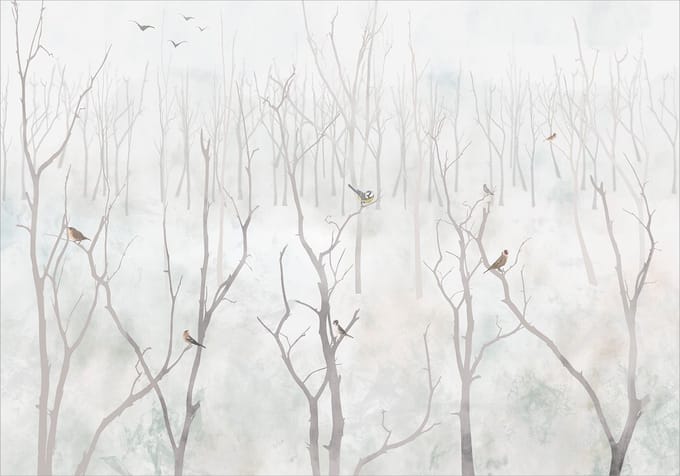 Fotobehang - Winter Forest.