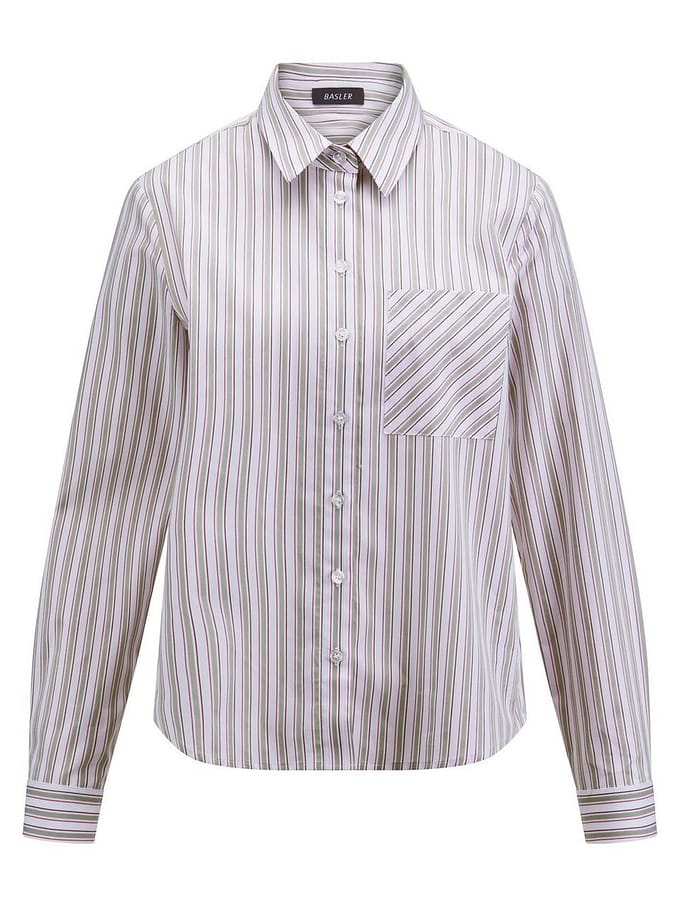 Blouse lange mouwen Van BASLER wit