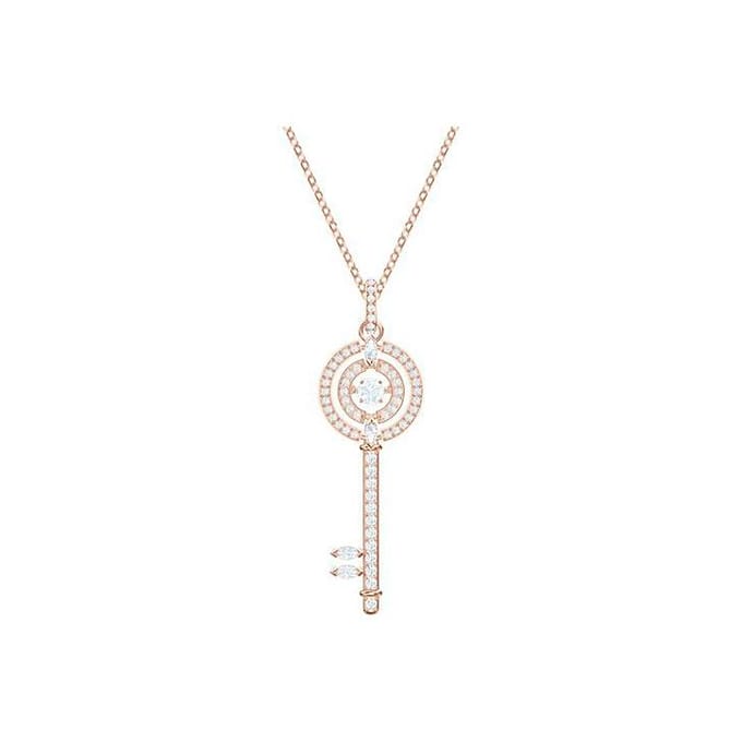 Swarovski Sparkling Dance Hart Serie Sleutel Ketting Dames ketting 5469120 Box (Random Color) white