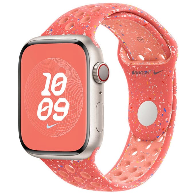 Nike Sport Band voor de Apple Watch | 44/45/46/49 mm - Maat M/L - Magic Ember