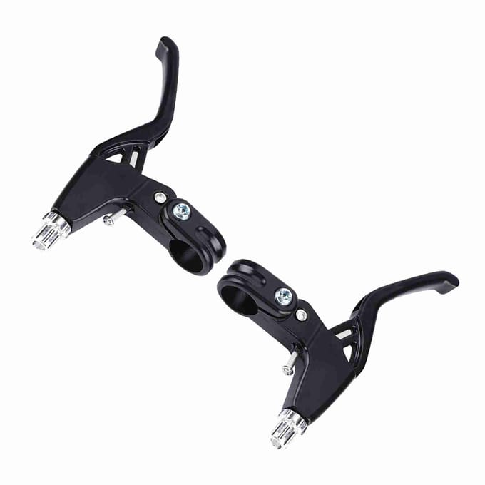 1 paire de poignées de frein de vélo de montagne en alliage d'aluminium (Noir) black