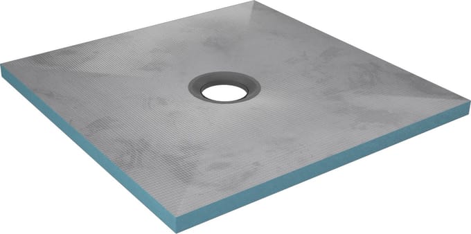 Bac receveur de douche à carreler 90x90cm recoupable sur mesure pour douche à l'italienne
