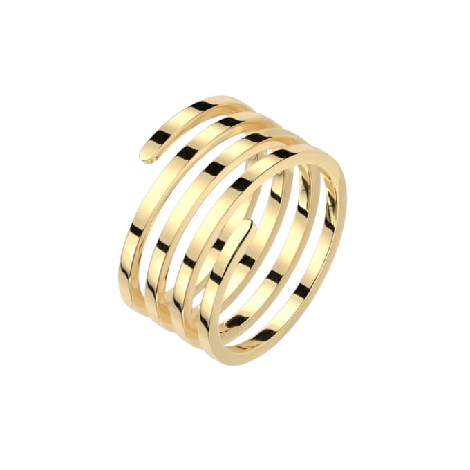 Helix - Gouden Ring Dames - Dames Ring - Gouden Ringen - Ring Dames - Gouden Ring - Ring Goud - Ring Goud Dames - Minimalistisch