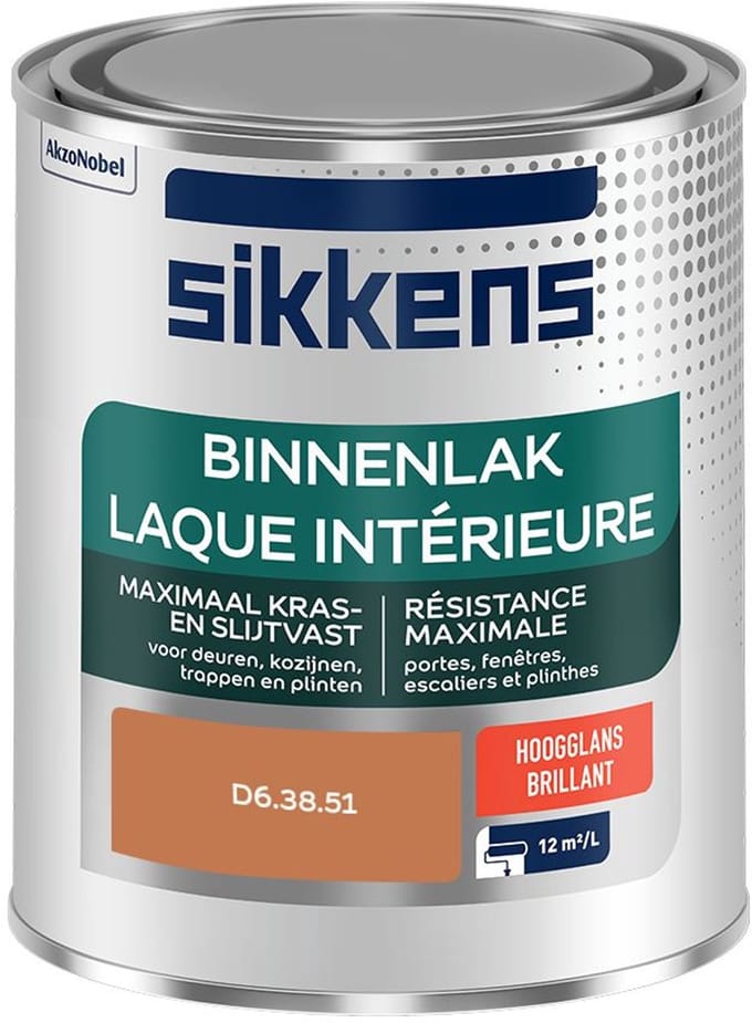 Sikkens - Binnenlak Hoogglans - D6.38.51 - Mengverf - 750 Ml