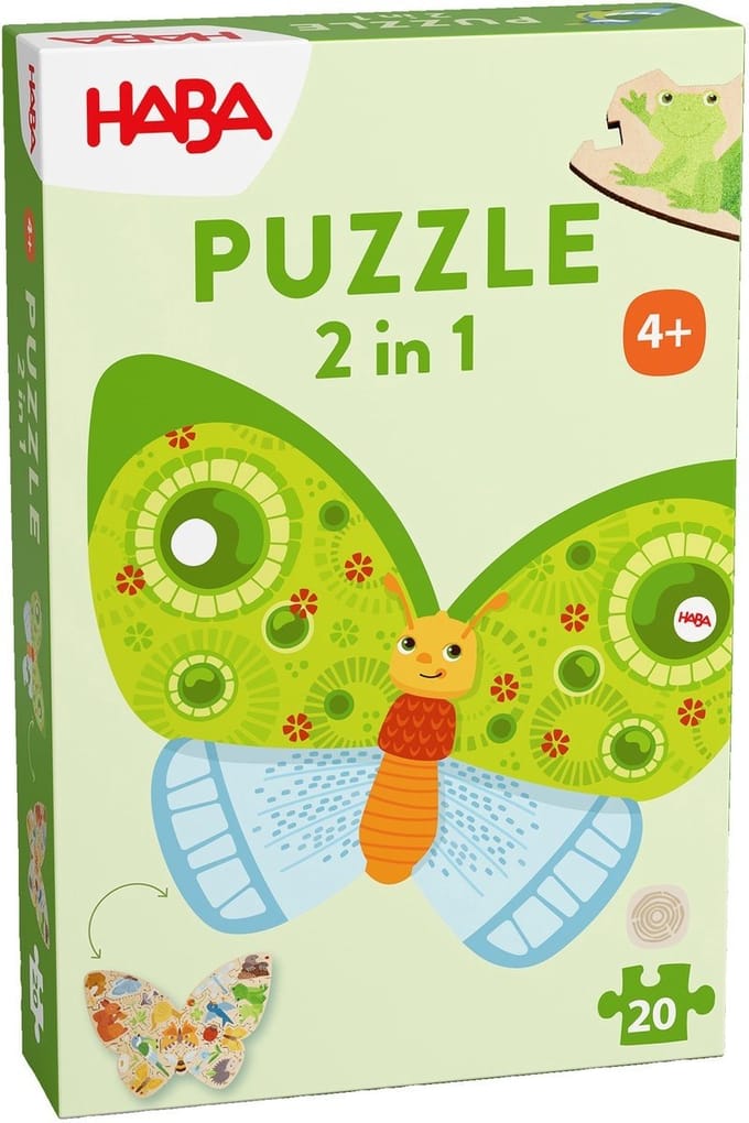 Puzzel 2in1 Vlinder