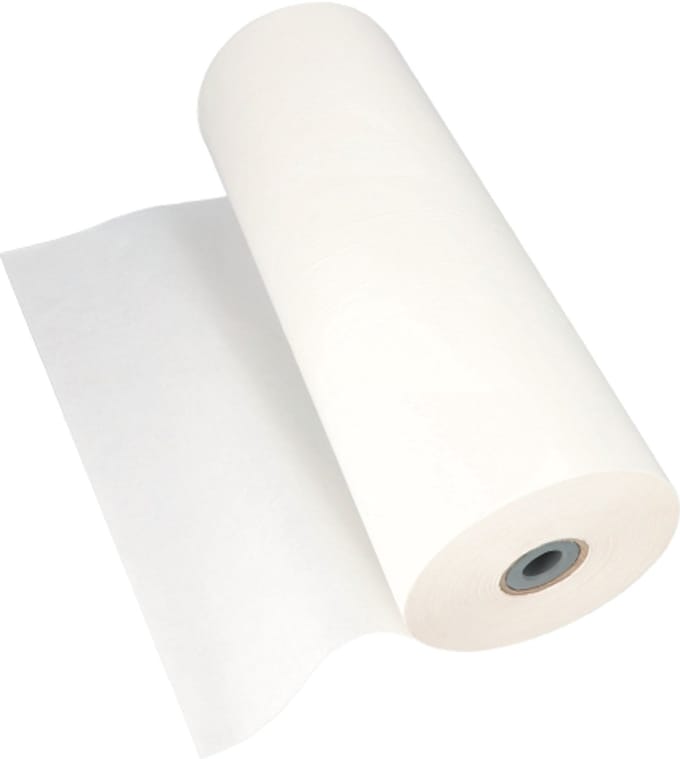 1x 10 kg Inpakpapier cellulose 570 m x 50 cm wit Secare rollen