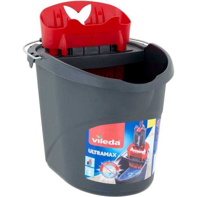 wringemmer 10l zwart/rood - vileda - 157648