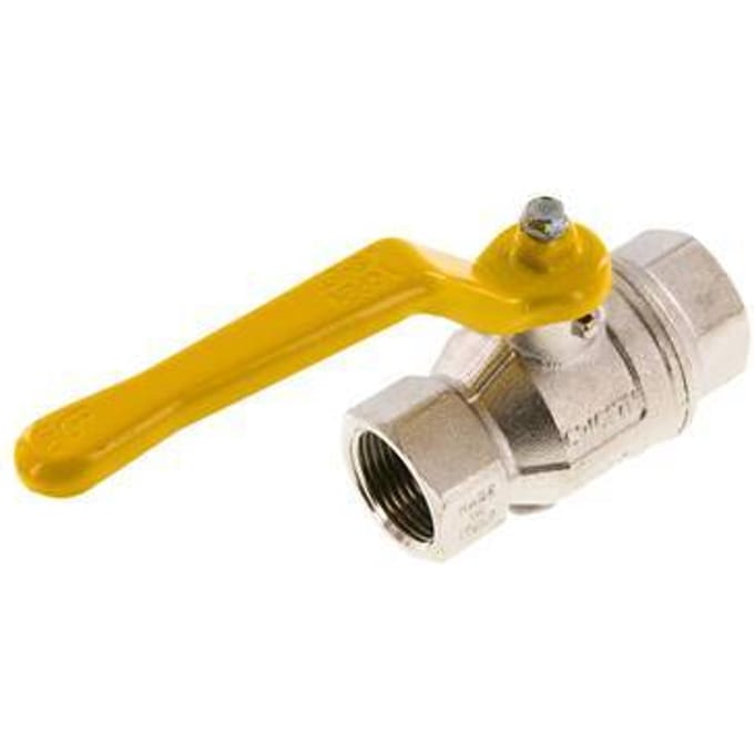Rp 3/4 inch Gas 2-Weg Messing Kogelkraan - BL2BN-M-GA-034