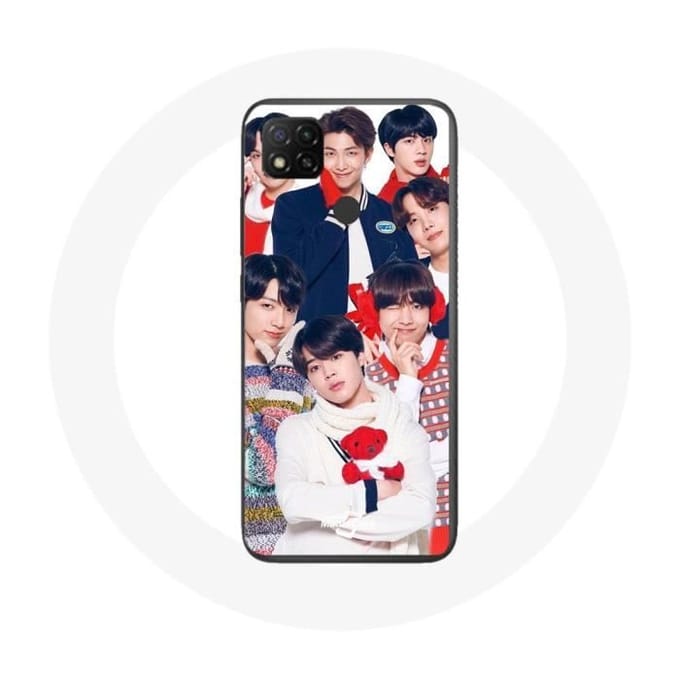 Coque pour Xiaomi Redmi 9C BTS Affiche Memebers Cadeau de Noël 2023