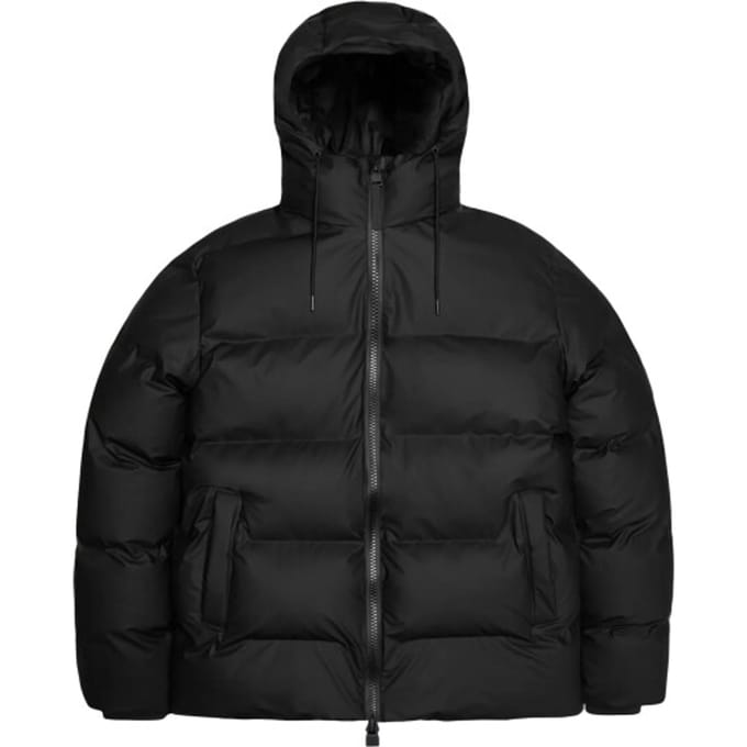 Puffer Jacket Hooded WaterResistant - Black