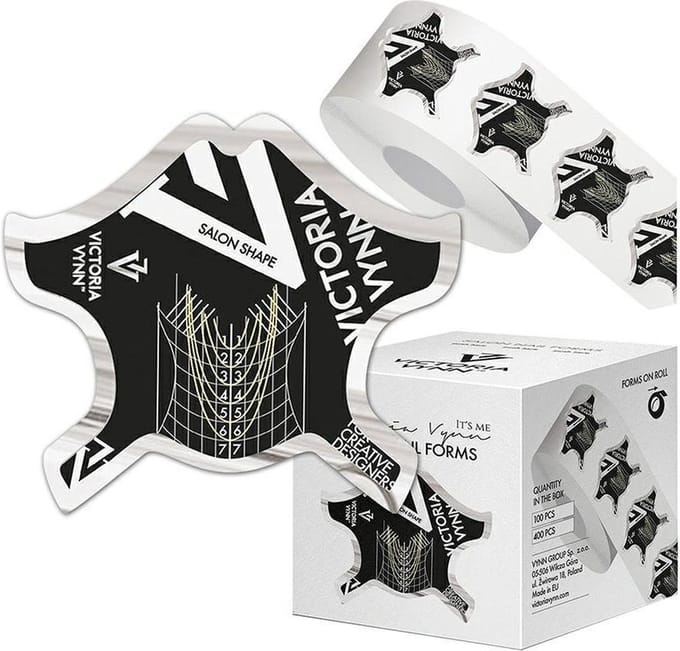 Victoria Vynn Sjablonen - Salon Nail Forms  Zwart 100 St.
