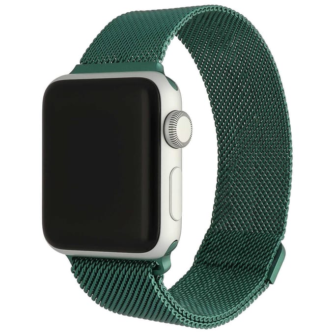 2+1 | Apple Watch Bandje Solaro - Milanese - Donkergroen