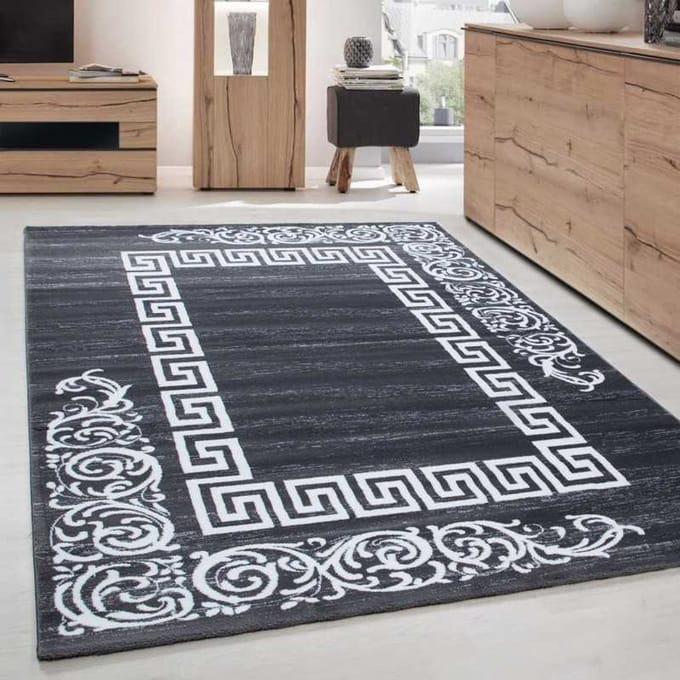 TapisTrend Designer tapijt Grijs 80x150 cm Modern design vloerkleed voor de woonkamer, elegant Miami 6620