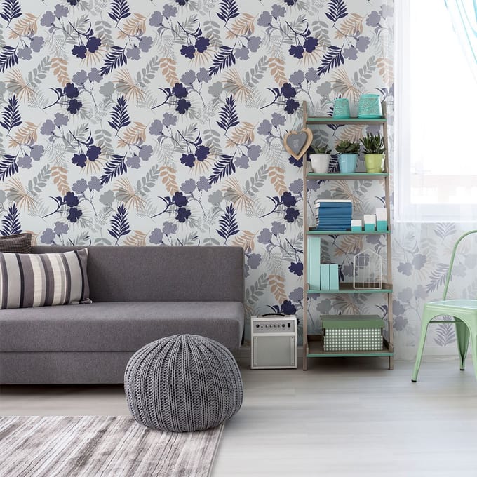 Behang-effect sticker - COCHEATTA - 60x60cm