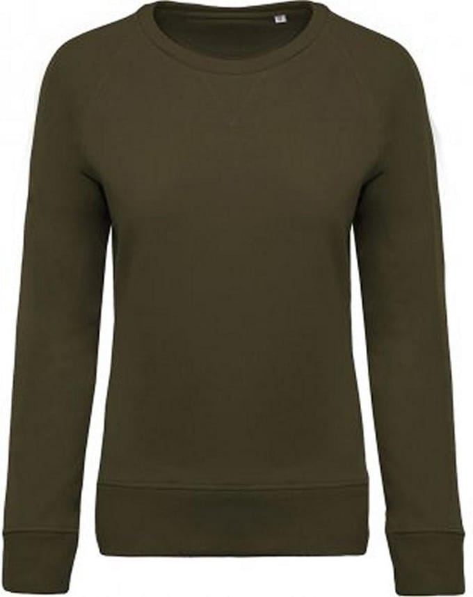 Kariban Dames/dames Organic Raglan Sweatshirt (Mosgroen)