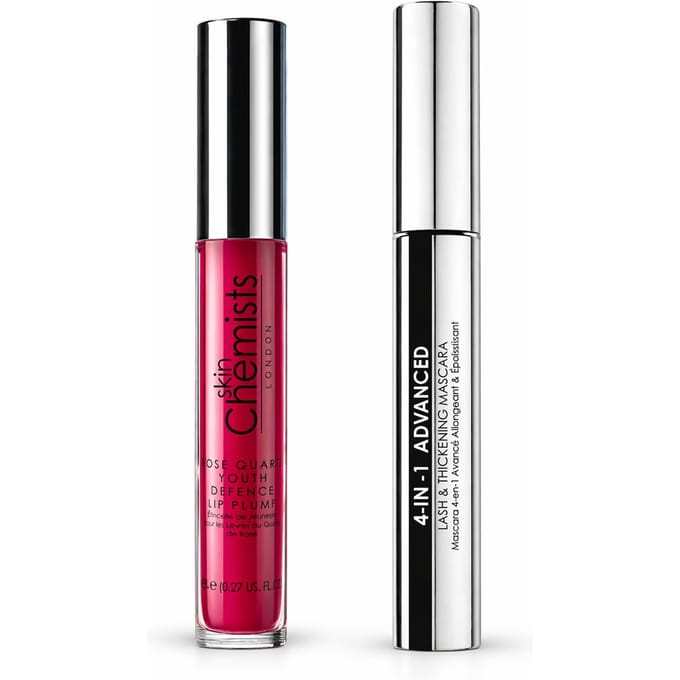 skinChemists Rose Quartz Wimper- & Lip Straling Duo Set
