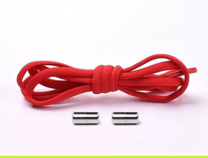 CHPN - Elastische Veters - Rode veters - Elastische kinder veters - Sport veters - Elastische schoenveters - Met sluiting - 0.5CM - 100CM