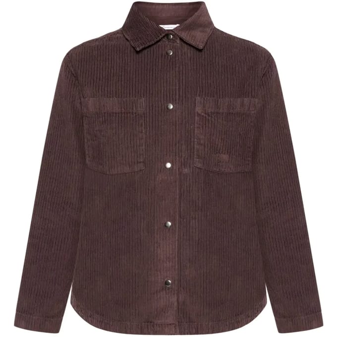 Damesoverhemd met lange mouwen KnowledgeCotton Apparel Irregular corduroy