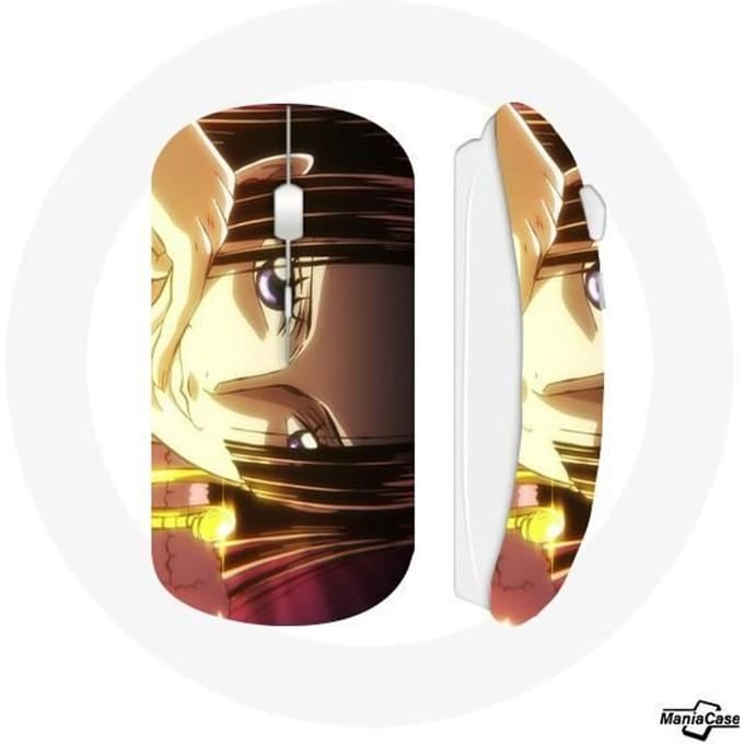 Souris sans fil - MANIACASE - Boa Hancock - Compatible Mac et PC - Clé USB wifi incluse - Blanc