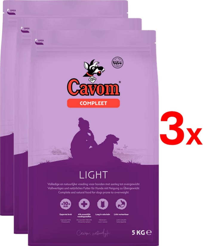 Cavom compleet Light - geperste brokken - 3x 5 kg