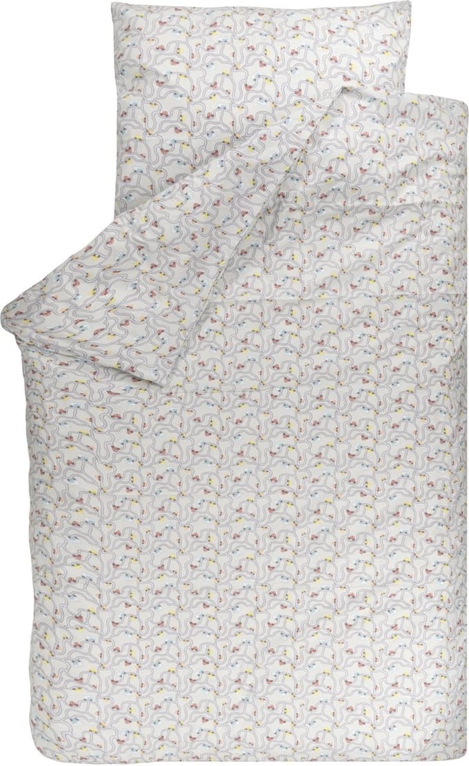 BINK Bedding Dekbedovertrek Traffic Grey Junior 120 x 150 cm (+1 kussensloop 60 x 70 cm)