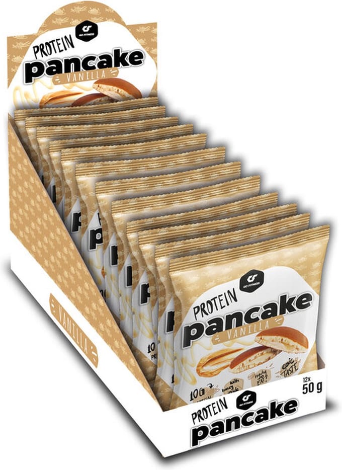 Go Fitness Protein Pancake (12x55g) Vanilla - Functionele voeding - Eiwit Snacks