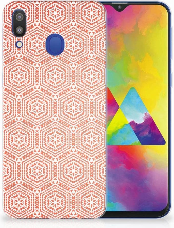 Samsung Galaxy M20 (Power) TPU bumper Pattern Orange