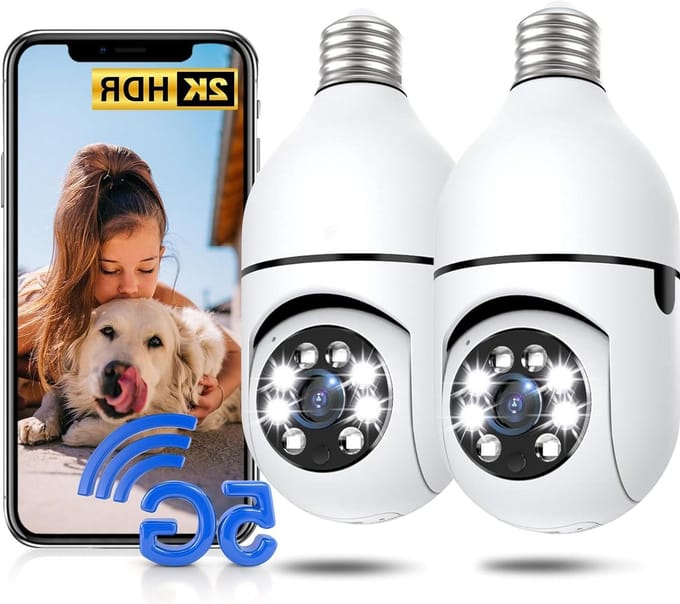 Beveiligingscamera Set - Wifi Camera's - Thuis Bewaken - 2K Kleuren Nachtzicht - 2 Stuks - Wit