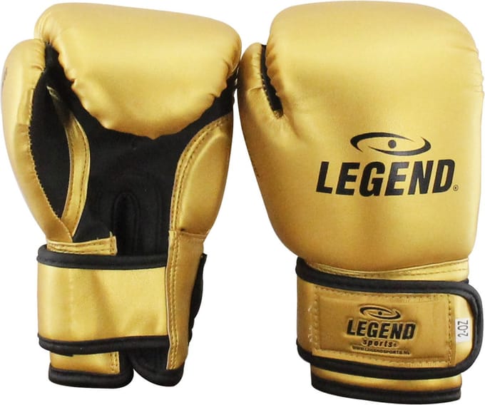 Legend Sports PU Kinder Bokshandschoenen - 1-5 jaar - Goud - 2 oz