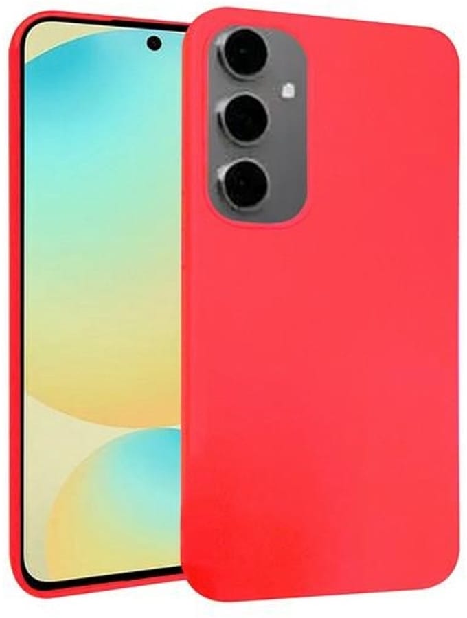 Beline Candy Serie - Samsung S24 FE Hoesje - Rood - Antislip - Elegant