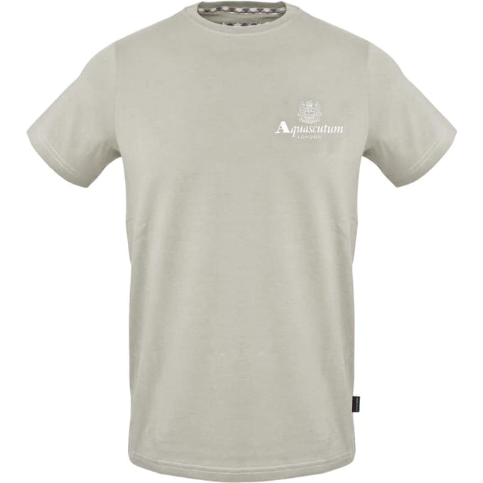 Aquascutum Heren borst Logo T-Shirt (Grijs)