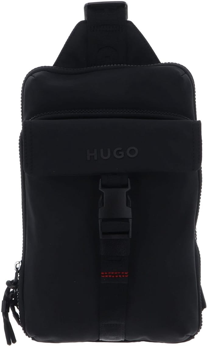 HUGO slingtas schoudertas Marsel Monostrap Black zwart