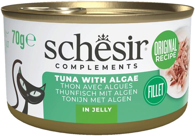 Schesir Blik Gelei - Kattenvoer - Tonijn Zeewier 70 g