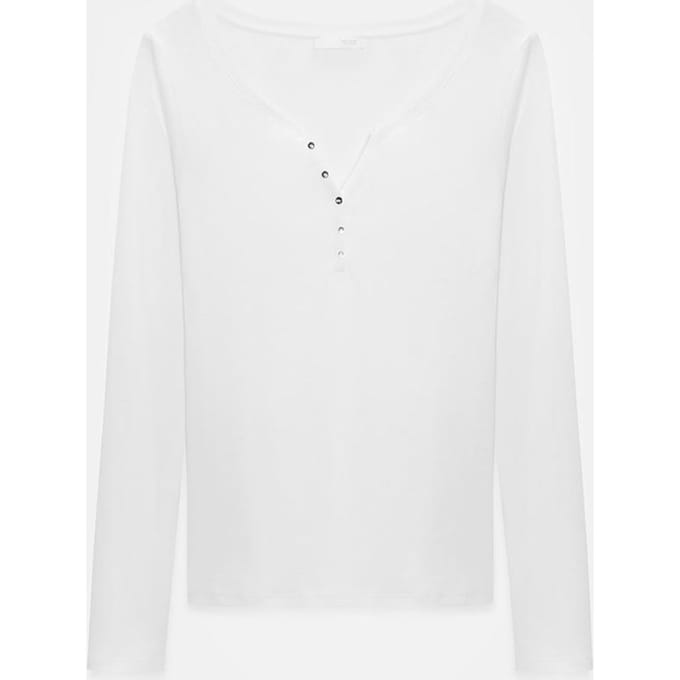 Slim Fit Katoenen Lange Mouwen Knopen Blouse