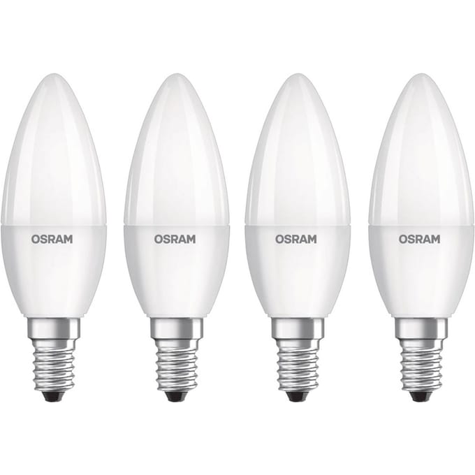 Osram LED Base Classic Candle E14/5.7W/470lm/2700K 4 stuks
