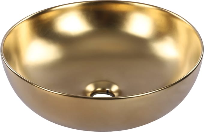 Differnz waskom - Ã˜ 40 cm - keramiek - mat goud