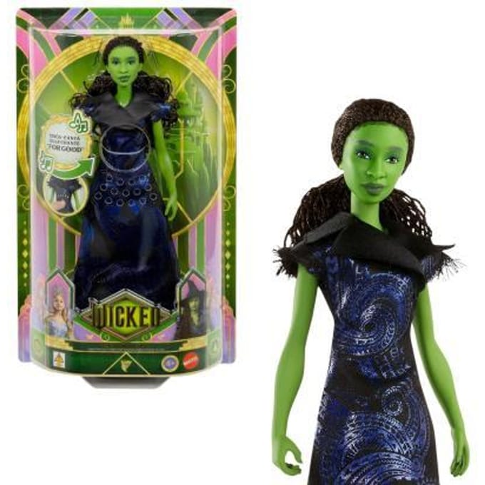 Wicked For Good zingende Elphaba Pop - Zingt 'For Good' - Zingende Modepop