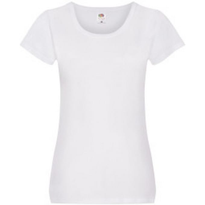 Fruit of the Loom Dames/Dames T-Shirt (Wit)