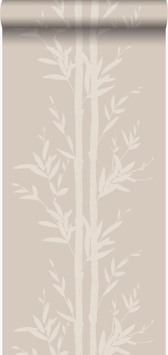 Origin Wallcoverings behang bamboe warm zilver - 53 cm x 10.05 m - 345751