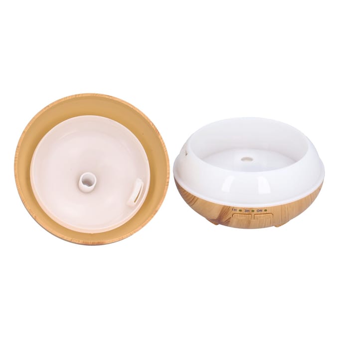 150ml Houtnerf Aromatherapie Diffuser USB Essentiële Olie Diffuser Koele Nevel Nachtlampje Luchtbevochtiger beige