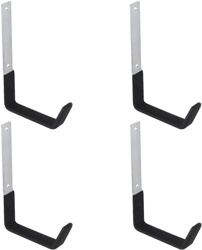 Maclean - Set van 4 stuks Muurbevestiging Ophanghaak - staal, max. belasting 10kg, MC-480