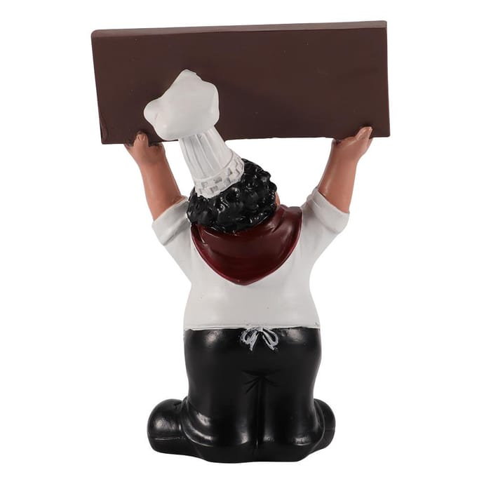 Hars Chef Figuren Ornament Beeld Model Ambachten Decor Bar Koffie Shop  (#2) white
