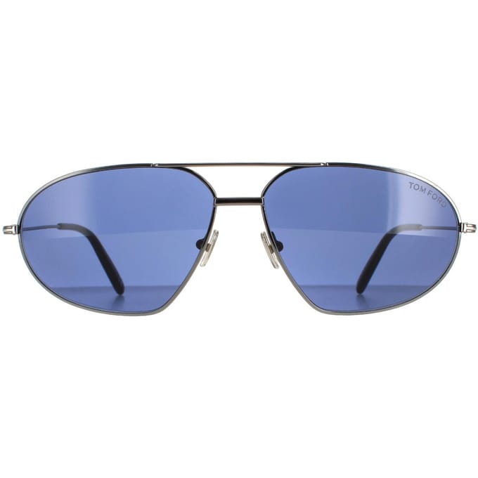 Tom Ford zonnebril Bradford FT0771 08V Shiny Gunmetal Blue