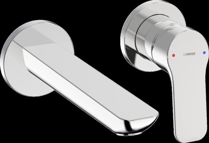 Hansa Basic - Inbouw wastafelkraan, 2-gats installatie, chroom 55602103