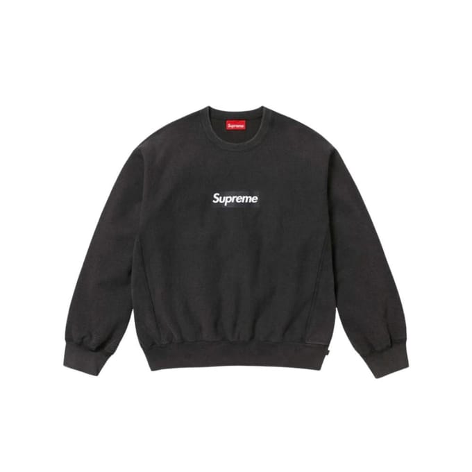 Zweet Supreme Gewassen Box Logo Zwart EU L rood
