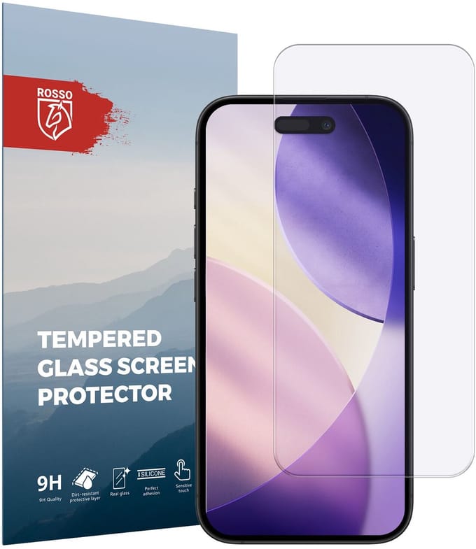 Rosso Screen Protector Geschikt voor Apple iPhone 17 Pro Max | 9H Tempered Glass | Glasplaatje | Beschermlaag | Beschermglas | 9H Hardheid