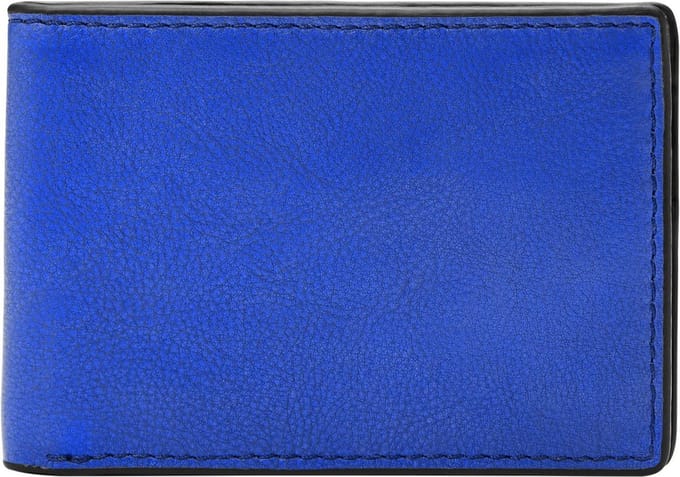 FOSSIL Portemonnee Steven FPW Bifold Wallet Brilliant Blue Blauw