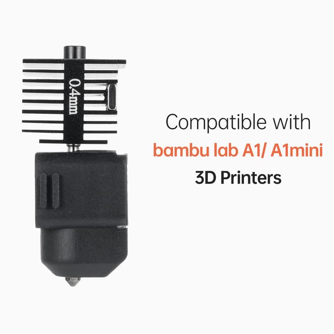 Accessoire de remplacement d'extrudeuse de kit d'extrémité chaude compatible avec les imprimantes 3D bambu lab A1 A1mini High 0.2mm